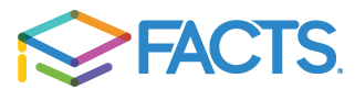 Multi-color logo for FACTS